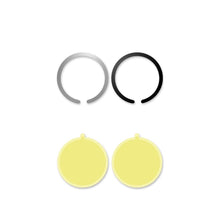Заредете изображение във визуализатора на галерията – MagSafe Tech-Protect MetalPlate Ring Universal Magnetic - Black/Silver (2 pcs)
