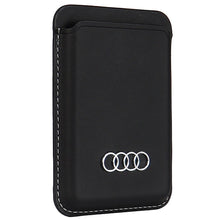 Заредете изображение във визуализатора на галерията – Audi Synthetic Leather magnetic wallet compatible with MagSafe - black
