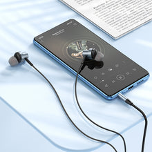 Заредете изображение във визуализатора на галерията – Borofone Earphones BM87 Element with microphone black
