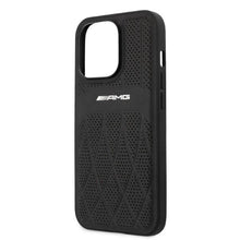 Заредете изображение във визуализатора на галерията – AMG Leather Curved Lines case for iPhone 13 Pro Max - black
