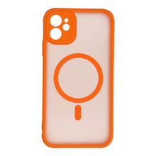 Заредете изображение във визуализатора на галерията – FULL MATTE MAG COVER case compatible with MagSafe for IPHONE 11 hermes orange
