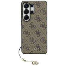 Заредете изображение във визуализатора на галерията – GUESS case for SAMSUNG S26 Ultra GUHMS26LGF4GBR (PU 4G Classic Logo with Charm) brown
