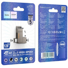 Заредете изображение във визуализатора на галерията – HOCO pendrive USB A + USB C + Type C UD14 64GB USB3.2
