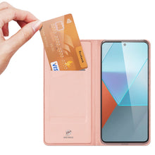 Заредете изображение във визуализатора на галерията – Dux Ducis Skin Pro case with flap and card slot for Xiaomi Redmi Note 13 Pro 5G - pink
