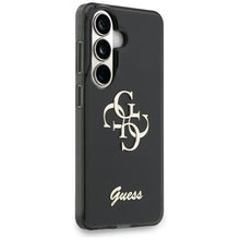 Заредете изображение във визуализатора на галерията – GUESS case for SAMSUNG S26 GUHCS26S5HC4MLSK (IML Big Metal 4G and Script) black

