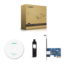 Заредете изображение във визуализатора на галерията – Ugreen US230 Gigabit 10/100/1000Mbps PCI-E network card - black
