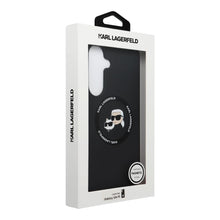 Заредете изображение във визуализатора на галерията – KARL LAGERFELD case for SAMSUNG S26 FE compatible with MagSafe (Karl&amp;Choupette Heads) black
