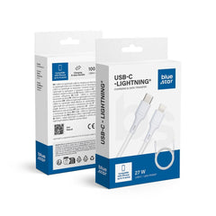 Data Cable Blue Star - USB C to iPhone Lightning 2.4A (max 27W) - white