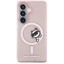 Заредете изображение във визуализатора на галерията – KARL LAGERFELD case for SAMSUNG S26 KLHMS26S6HCPSCP (Magnetic IML Peekaboo Choupette) pink
