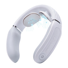 Заредете изображение във визуализатора на галерията – SKG 4356E neck massager with electrostimulation and compress - white
