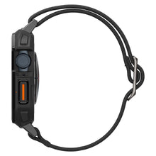 Заредете изображение във визуализатора на галерията – Spigen Lite Fit Pro case with strap for Apple Watch 4 / 5 / 6 / 7 / 8 / 9 / SE (44 / 45 mm) - matte black
