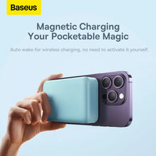 Заредете изображение във визуализатора на галерията – Baseus Magnetic Mini 20000 mAh 20W Powerbank - blue + USB-C / USB-C cable
