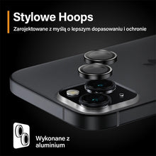 Заредете изображение във визуализатора на галерията – PanzerGlass Hoops Camera Protection for iPhone 15/15 Plus - with Black Frame
