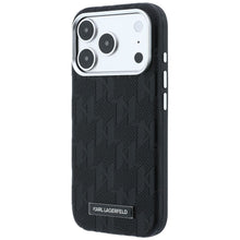 Заредете изображение във визуализатора на галерията – KARL LAGERFELD case for IPHONE 18 Pro Max/17 Pro Max compatible with MagSafe (Mono Resin Logo) black
