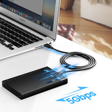Заредете изображение във визуализатора на галерията – Ugreen US184 20881 USB-A 3.0 / USB-C 3A cable 0.5m - black

