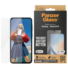 Заредете изображение във визуализатора на галерията – PanzerGlass Ultra-Wide Fit tempered glass with positioner n Samsung Galaxy A35 5G
