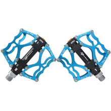 Заредете изображение във визуализатора на галерията – Rockbros JT201012LBL bicycle pedal set - blue
