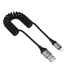 Заредете изображение във визуализатора на галерията – Cable USB C to Lightning Hoco PD 27W 1,5 m X121 black
