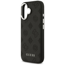 Заредете изображение във визуализатора на галерията – GUESS case for IPHONE 17 compatible with MagSafe GUHMP17XPSPOSSSK (PU W/ Peony Hot Stamp Script) black
