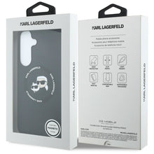 Заредете изображение във визуализатора на галерията – KARL LAGERFELD case for SAMSUNG S26 FE compatible with MagSafe (Karl&amp;Choupette Heads) black

