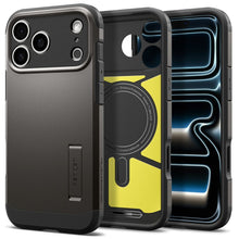 Заредете изображение във визуализатора на галерията – SPIGEN case TOUGH ARMOR T compatible with MagSafe for IPHONE 18 Pro / 17 Pro gunmetal
