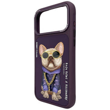 Заредете изображение във визуализатора на галерията – NIMMY case GLASSES COOL DOG for IPHONE 18 Pro/17 Pro purple
