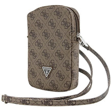 Заредете изображение във визуализатора на галерията – Guess Zip 4G Triangle bag - brown
