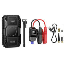 Заредете изображение във визуализатора на галерията – Powerbank 8000 mAh 2,4A 18W with a car jump-start function and air pump Hoco QS6 black
