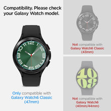 Заредете изображение във визуализатора на галерията – Spigen Glas.tR EZ Fit tempered glass for Samsung Galaxy Watch 6 Classic (47 mm) - 2 pcs.
