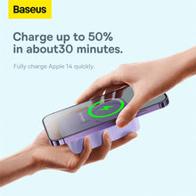 Заредете изображение във визуализатора на галерията – Baseus Magnetic Mini 20000 mAh 20W Powerbank - purple + USB-C / USB-C cable
