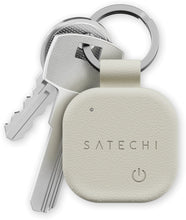 Заредете изображение във визуализатора на галерията – Locator compatible with Apple Find My Satechi Keychain shape Vegan Leather ST-LKCFW sand
