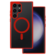 Заредете изображение във визуализатора на галерията – Acrylic Color Magsafe Case for Samsung Galaxy S23 Ultra red
