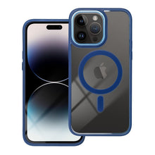 Заредете изображение във визуализатора на галерията – COLOR EDGE MAG COVER case compatible with MagSafe for IPHONE 17 Pro navy blue
