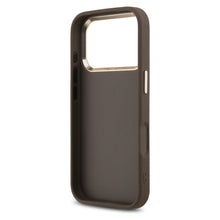Заредете изображение във визуализатора на галерията – GUESS case for IPHONE 17 Pro Max GUHCP17X4GMGCBR (PU W/ Big 4G Classic Logo) gold brown
