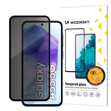 Заредете изображение във визуализатора на галерията – Wozinsky Privacy Glass Tempered Glass Privacy with Anti-spy Filter for Samsung Galaxy A55
