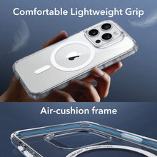 Заредете изображение във визуализатора на галерията – ESR Classic Pro Set Halolock MagSafe case + glass for display and camera for iPhone 15 Pro Max - transparent
