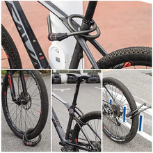 Заредете изображение във визуализатора на галерията – Rockbros RKS507-1BK bicycle lock with combination 1.8 m - black

