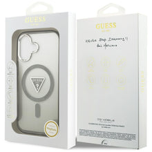 Заредете изображение във визуализатора на галерията – GUESS case for IPHONE 17 compatible with MagSafe GUHMP17SHGTMLCGA (IML Gradient W/ Triangle Logo) khaki

