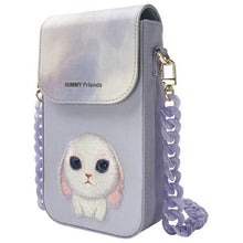 Заредете изображение във визуализатора на галерията – NIMMY set 3in1 phone bag + wallet + gps cover BIG EYED PET 2.0 Rabbit purple
