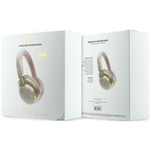 Заредете изображение във визуализатора на галерията – Wireless headphones Guess ENC 4G Gold Script Metal pink
