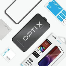 Заредете изображение във визуализатора на галерията – Uniq Optix Vivid glass for iPhone 15 Pro Max with applicator
