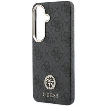 Заредете изображение във визуализатора на галерията – GUESS case for SAMSUNG S26 GUHMS26SP4GRMDEK (4G Rhinestone Round Logo MagSafe) black
