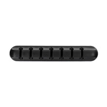 Заредете изображение във визуализатора на галерията – Blue Star PJ-OCZ8 silicone self-adhesive organizer for 7 cables - black (1 pc.)
