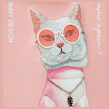 Заредете изображение във визуализатора на галерията – NIMMY case GLASSES COOL CAT for IPHONE 15 Pro Max pink
