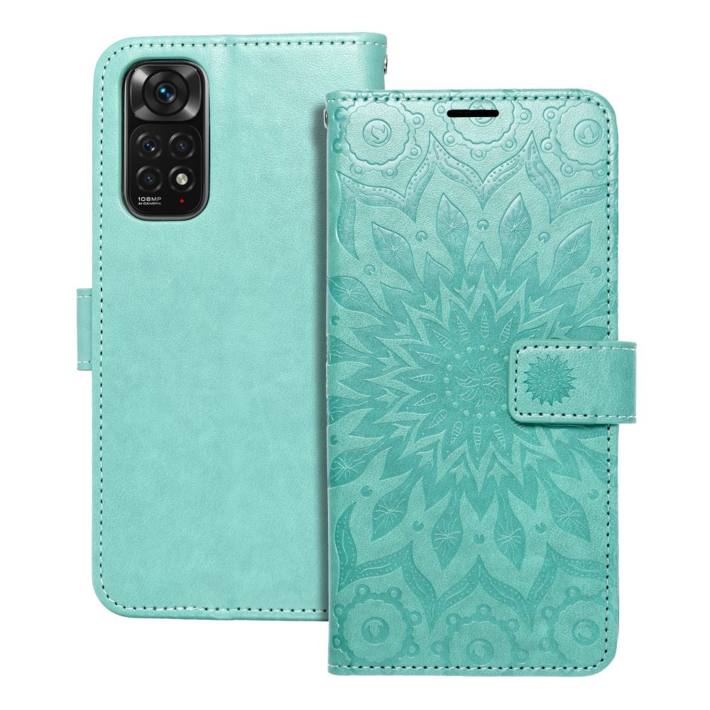 Калъф тип книга MEZZO за XIAOMI Redmi Note 11 / 11S mandala зелен