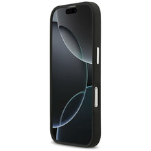 Заредете изображение във визуализатора на галерията – KARL LAGERFELD case for IPHONE 17 compatible with MagSafe KLHCP17SPSFDHPOK (FW Grained PU W/ K&amp;C Heads Pins &amp; Logo) black
