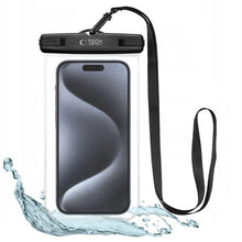 Заредете изображение във визуализатора на галерията – Tech-Protect UWC7 waterproof case universal for smartphones up to 6.9" - black
