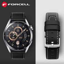 Заредете изображение във визуализатора на галерията – FORCELL F-DESIGN FS21 eco leather strap for SAMSUNG Watch 22 mm black
