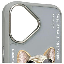 Заредете изображение във визуализатора на галерията – NIMMY case GLASSES COOL DOG for IPHONE 16 gray
