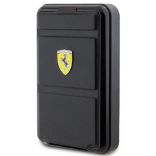 Заредете изображение във визуализатора на галерията – Powerbank Ferrari Metal Logo MagSafe induction 15W 10000 mAh with stand function - black
